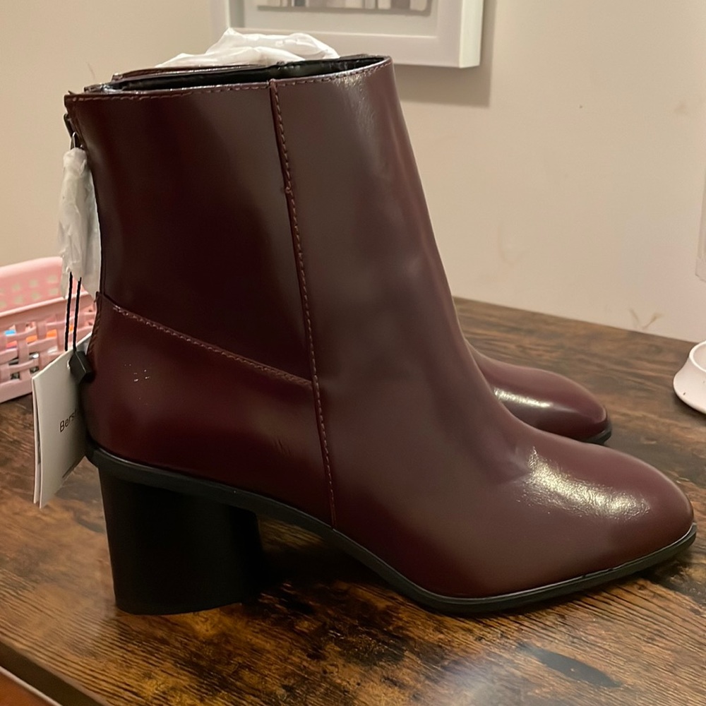 Maroon Booties